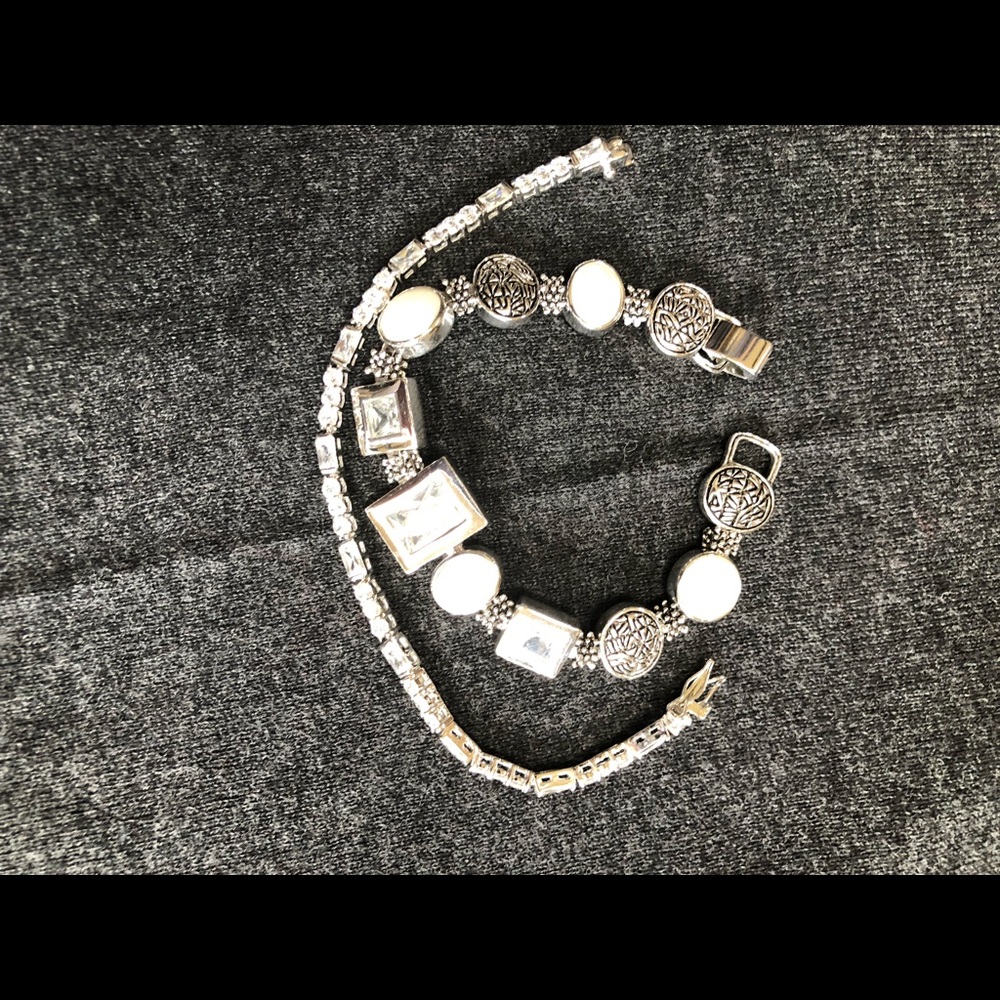 Stackable Silver Bracelets - image 1